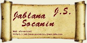 Jablana Soćanin vizit kartica